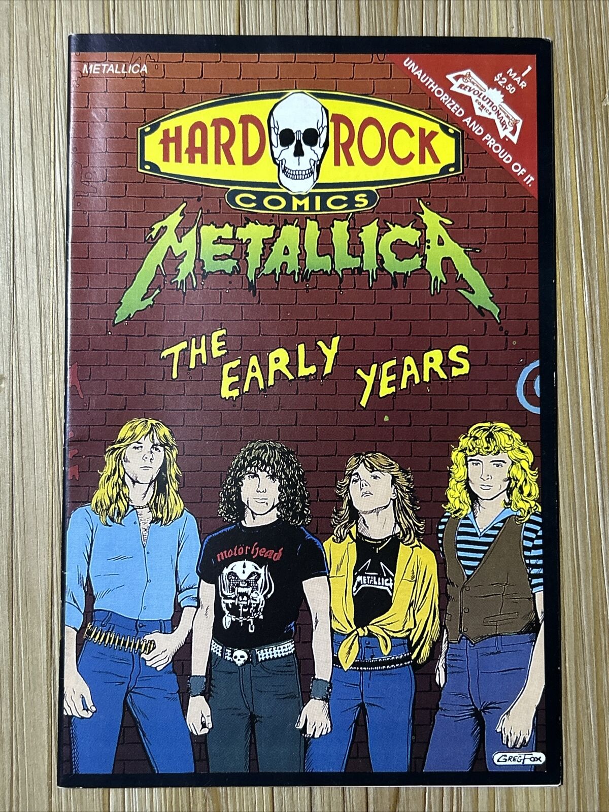 Hard Rock Comics #1 Metallica the Early Years - 1992 [Revolutionary] 