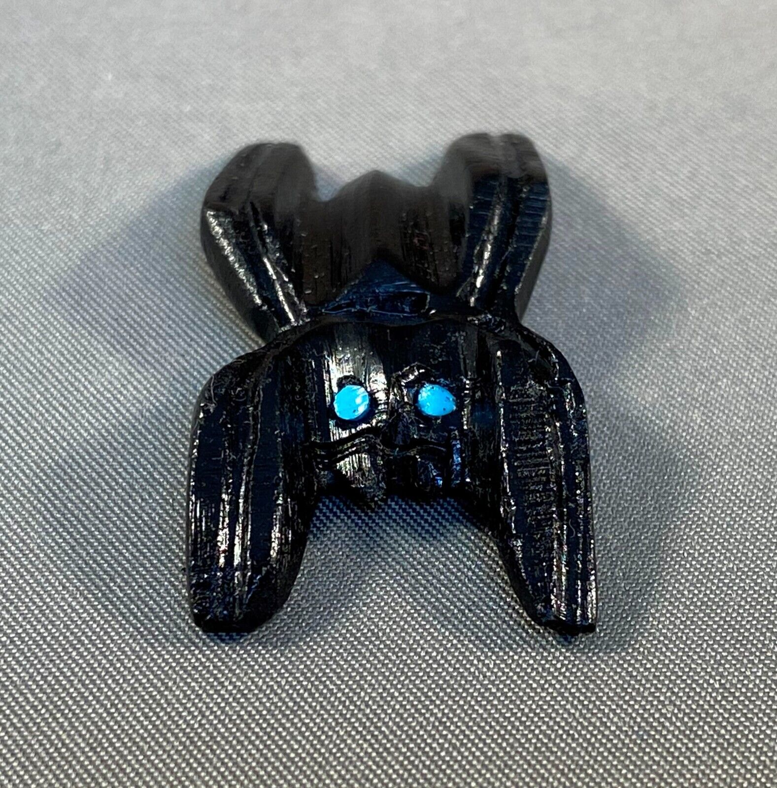 Zuni Carved Black Jet Spider Fetish with Turquoise Eyes by Michael Coble NEW
