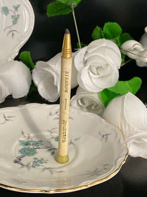 VINTAGE NU-MASCA  NY AUTOMATIC MECHANICAL EYE BROW PENCIL EYELINER BROWN NEW