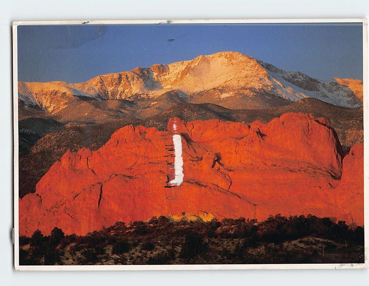 Postcard Pikes Peak Colorado Springs Colorado USA