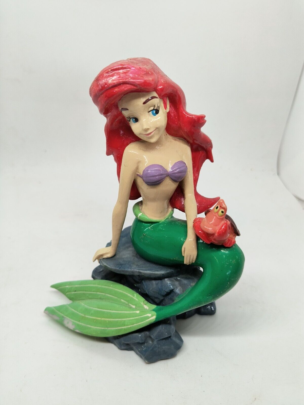 Vintage Disney The Little Mermaid Ariel Ceramic Figurine, Disney Decor, Ariel