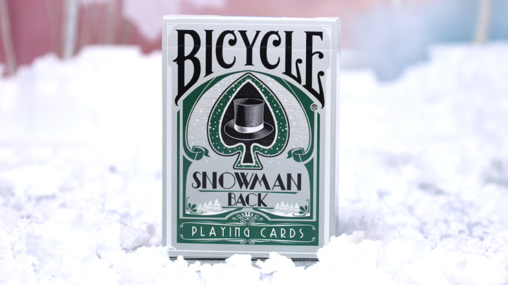 Bicycle Snowman Backs (Green) Playing Cards. Great Christmas Gift 1st Print