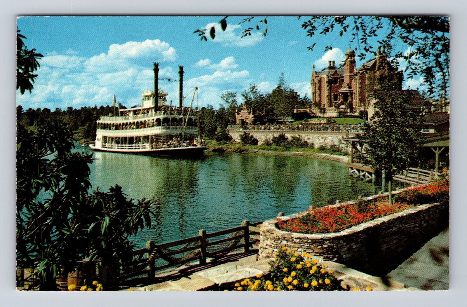 Orlando FL-Florida, Rivers Of America, Walt Disney World, Vintage Postcard