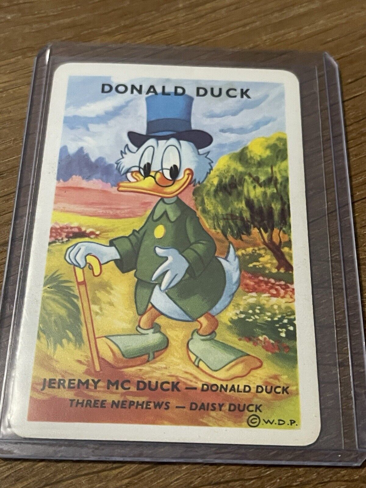Vintage Rare French Disney 🎥 Card Game Scrooge McDuck Playing Card RARE
