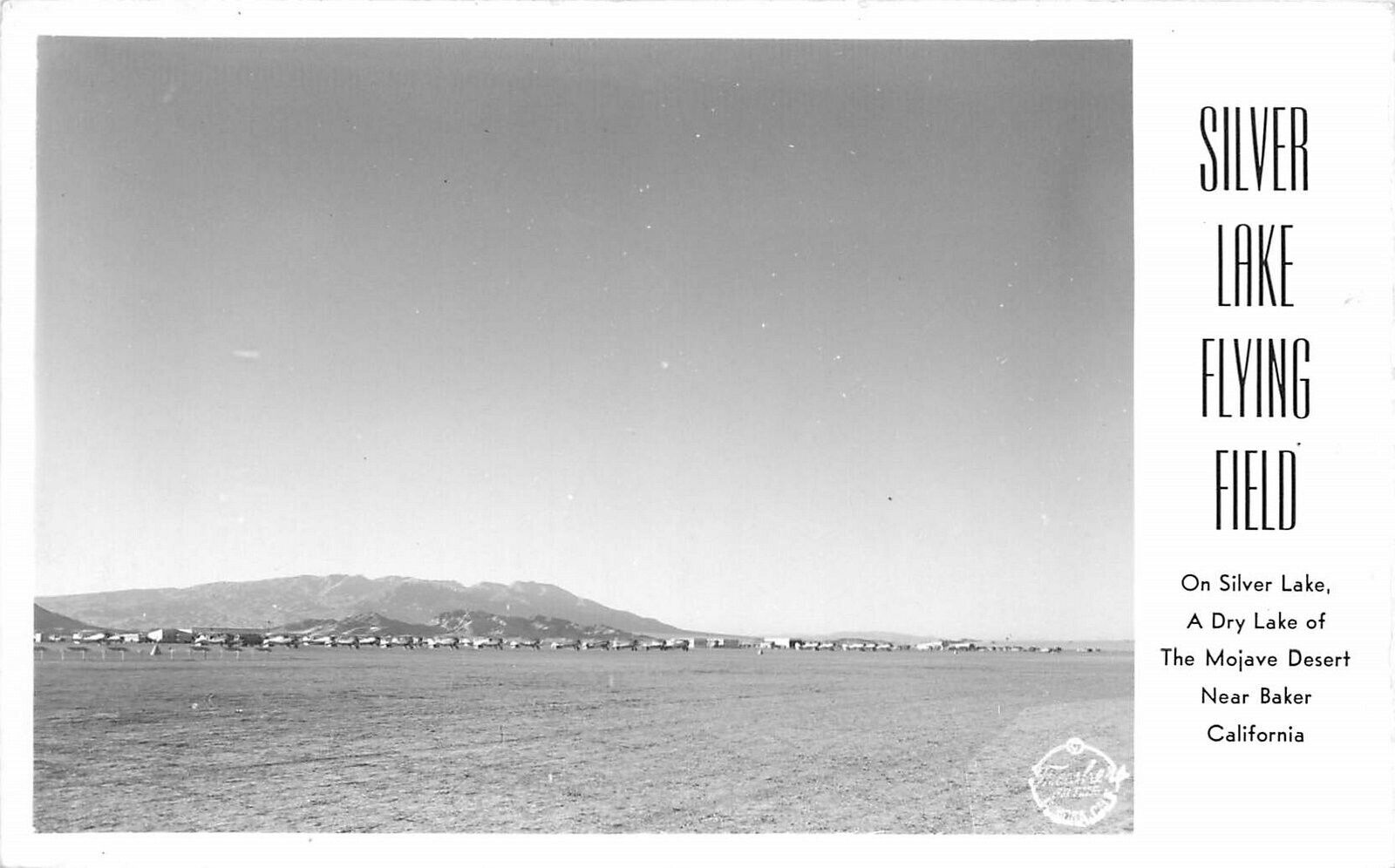 Postcard RPPC 1940s California  Baker Mojave Desert Silver Lake CA24-1773