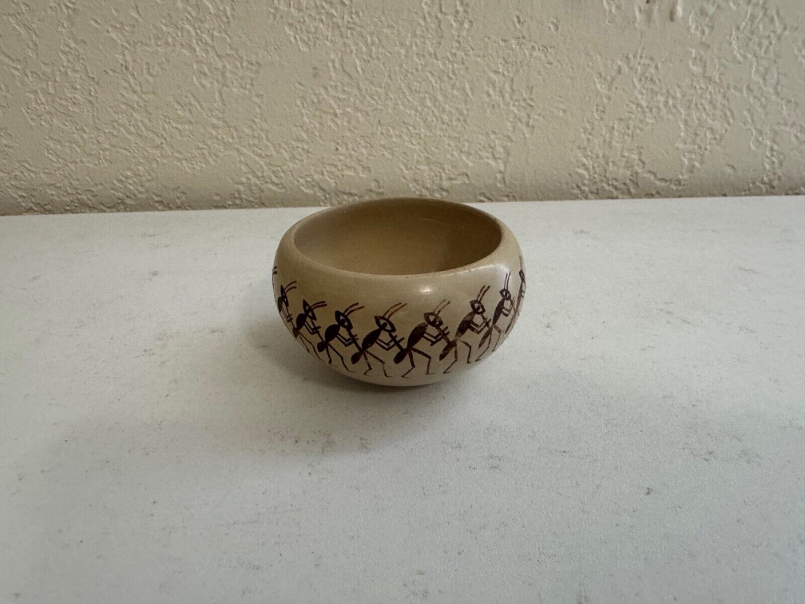 Native American Cheryl Naha Nampeyo Hopi Tewa Pottery Small Ant Decorated Pot
