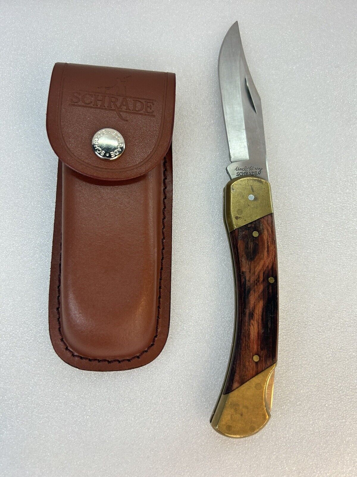 Vintage Schrade LB7 Uncle Henry Folding Lock Blade Knife