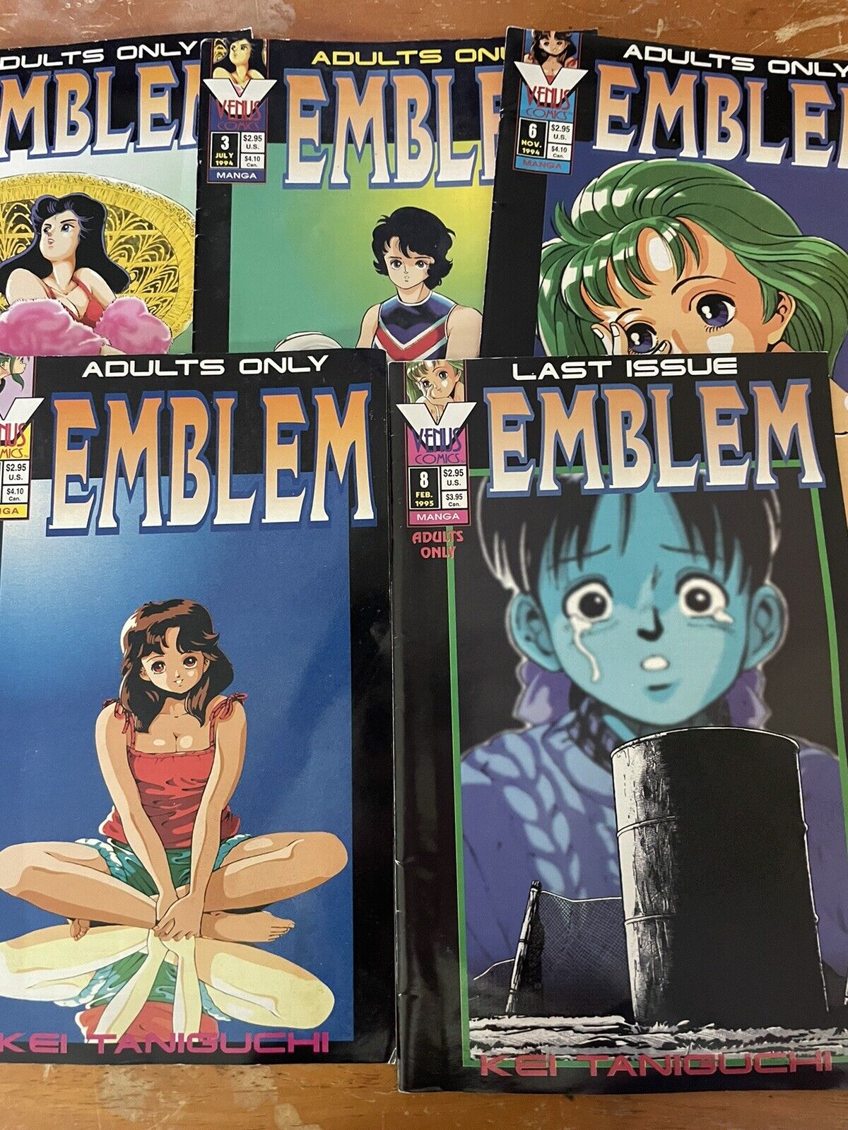 Venus Comics Emblem Numbers 2,3,5,6 and 8
