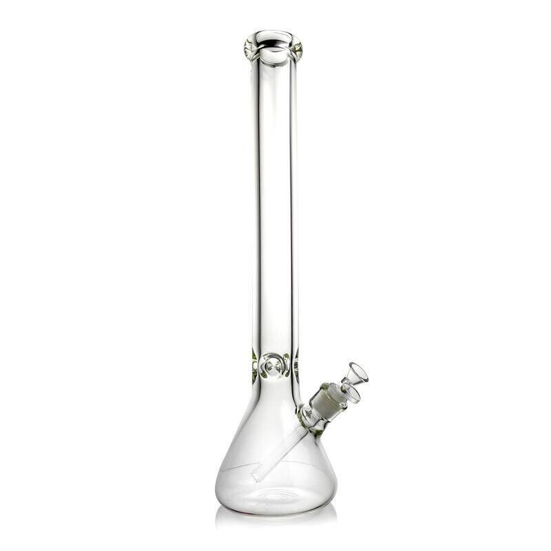 18in Heavy 6mm Thick Glass Bong Heavy Bong Clear Hookah Water Pipe 14mm Bowl