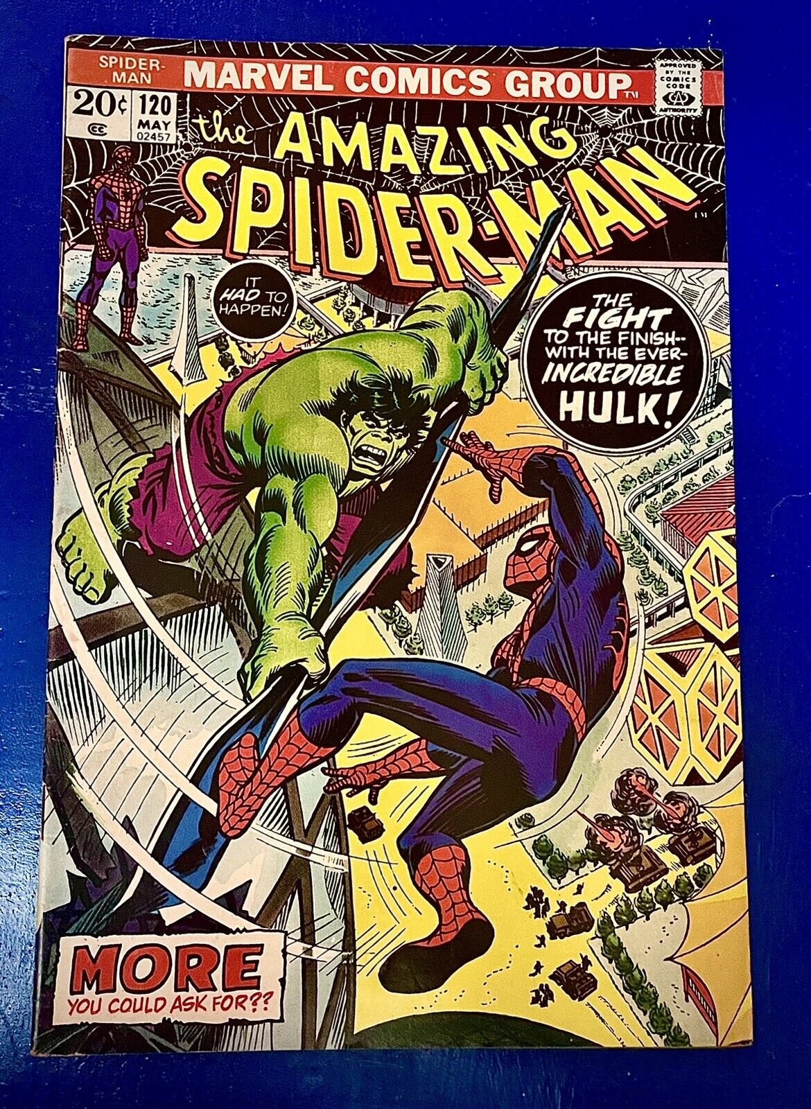 Marvel Comics 1973 Amazing Spider-Man 120 vs. The Incredible Hulk - Fight