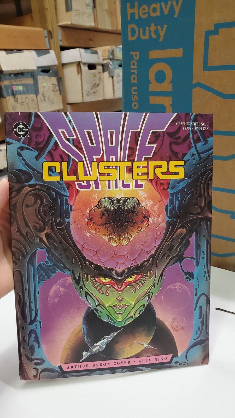 Space Clusters magazine; DC; 1986; all Alex Nino art (46p); sf; NM; all color