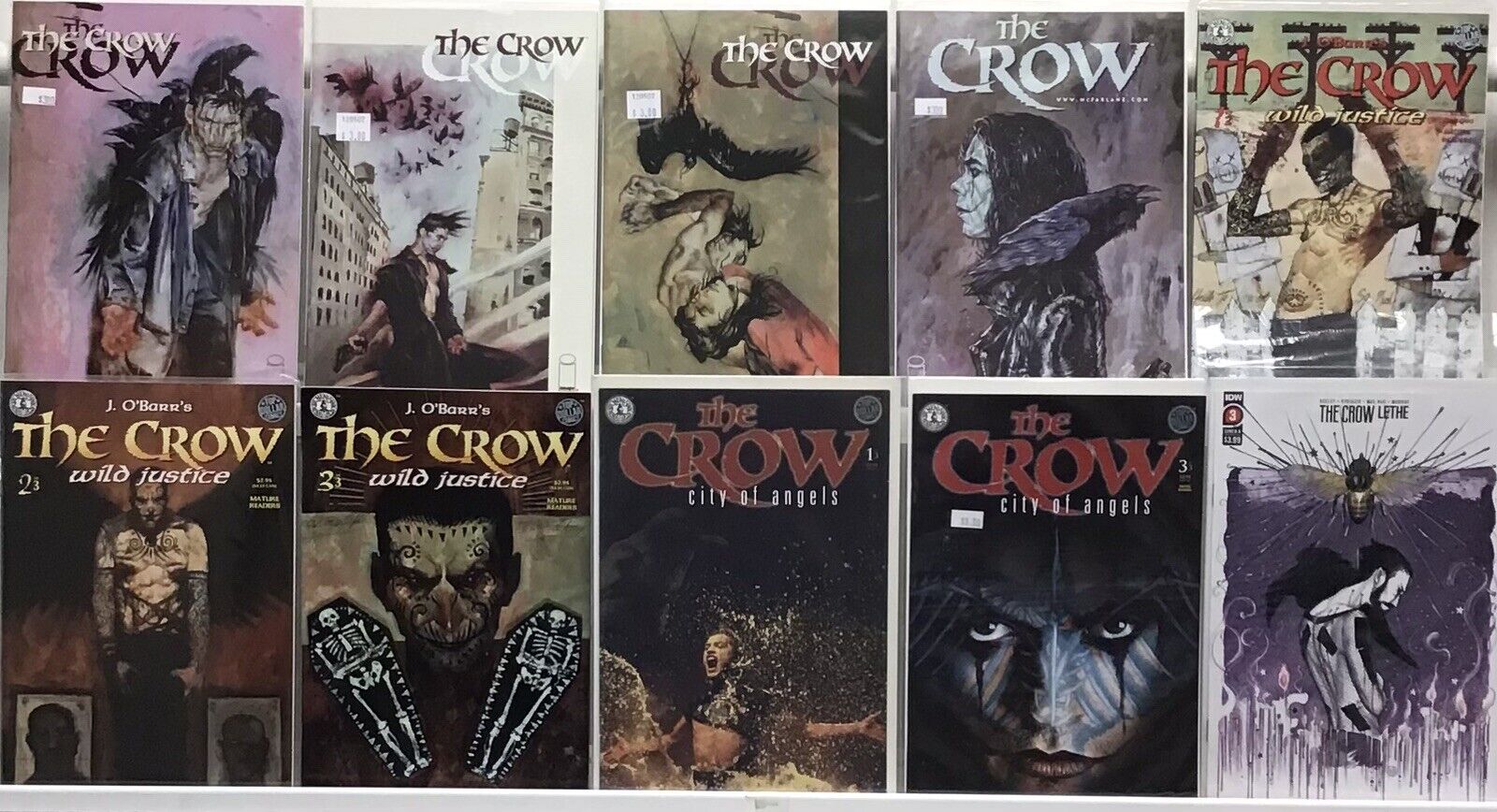 Kitchen Sink Comix The Crow Lot Of 10 Comics 