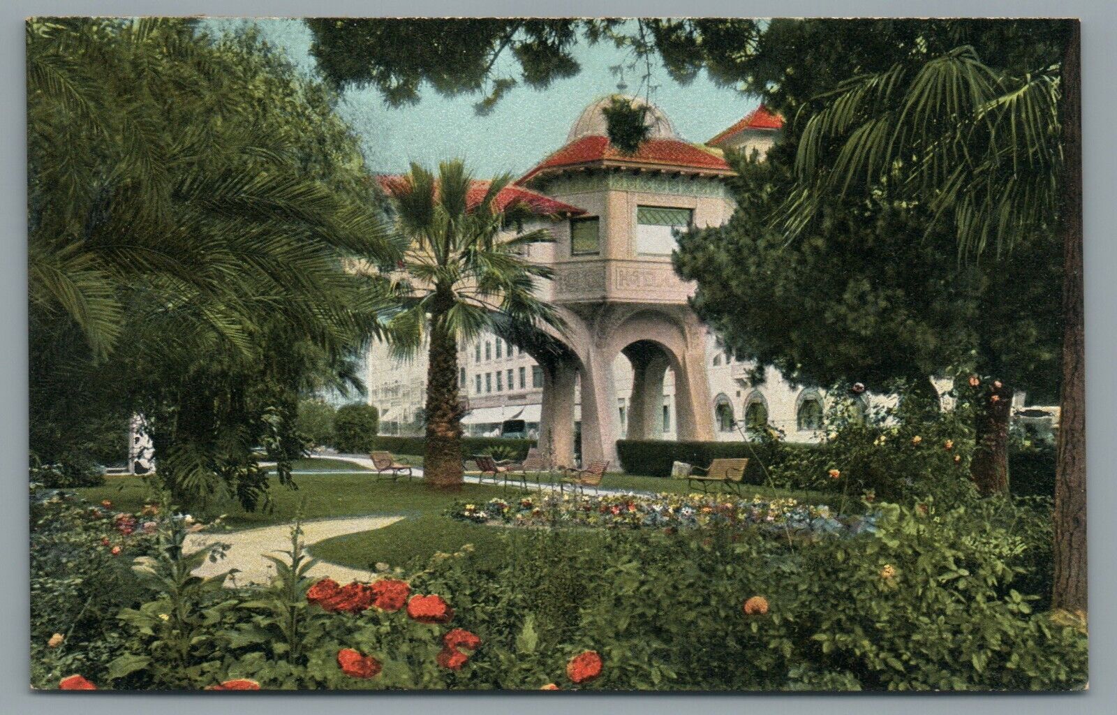 Hotel Green Pasadena California CA January Scene Postcard