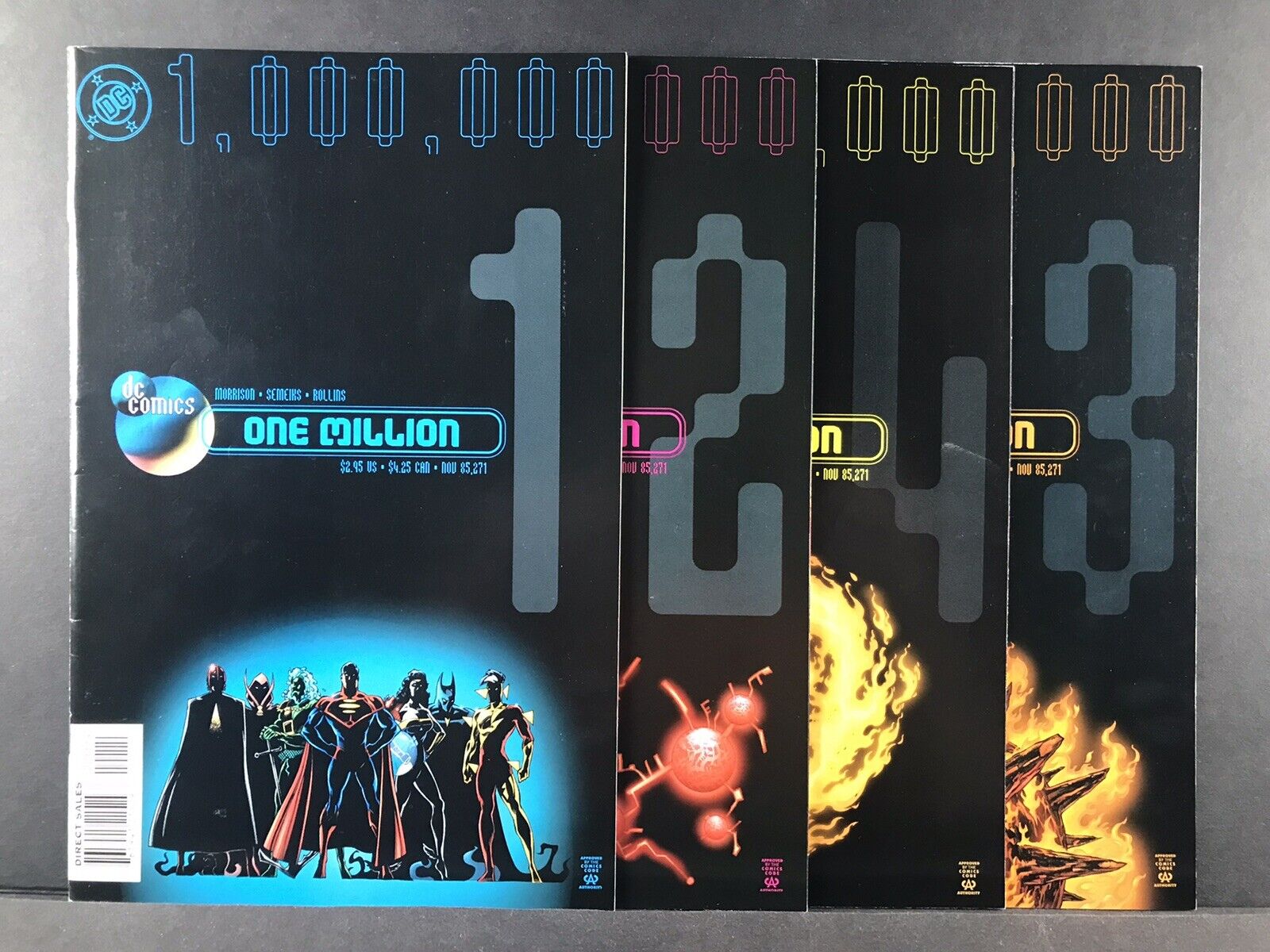 One Million 1-4 DC Comics 1998 Complete 1st Solaris & Superman Prime VF/NM