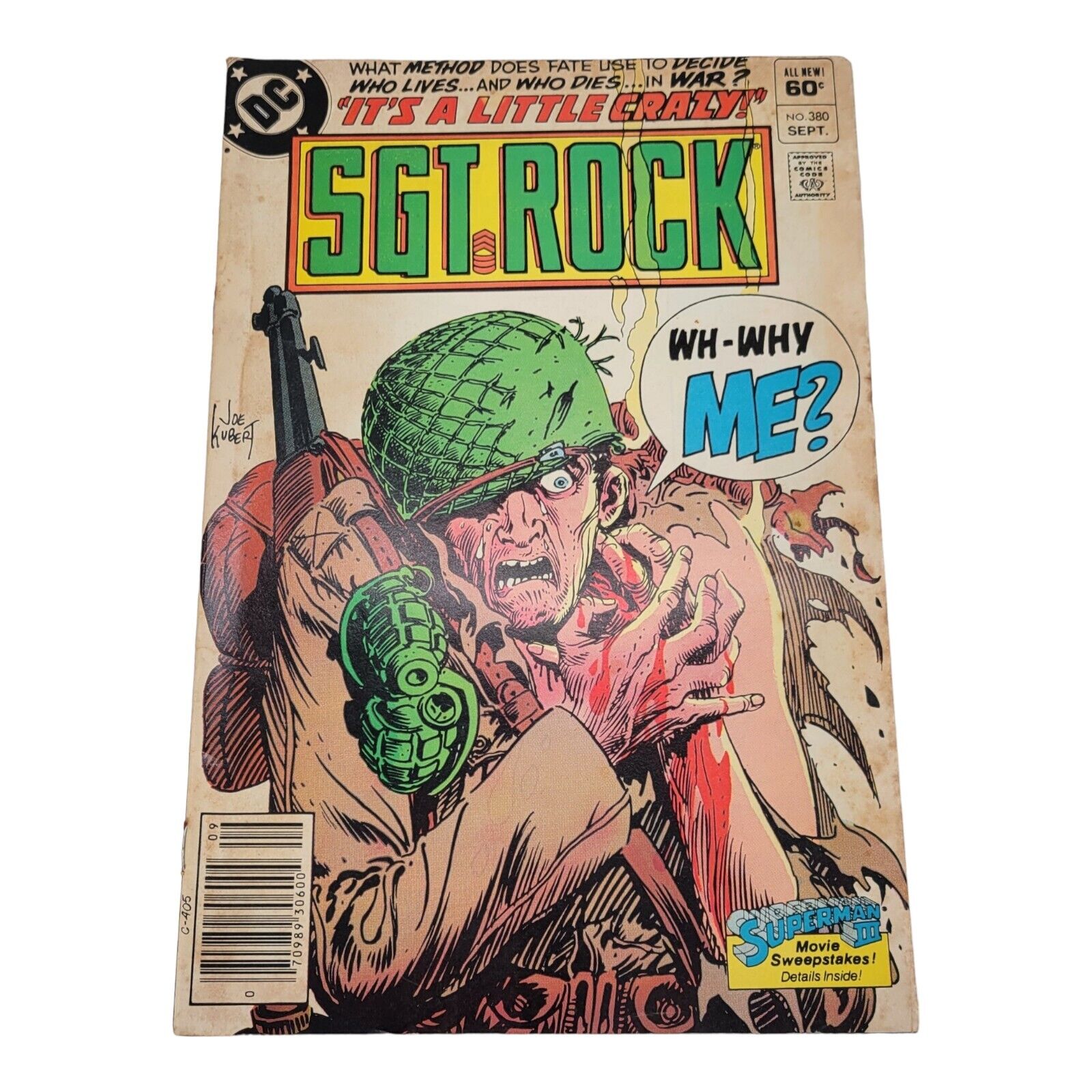 DC Comics Sgt Rock #380 Original Vintage 1983