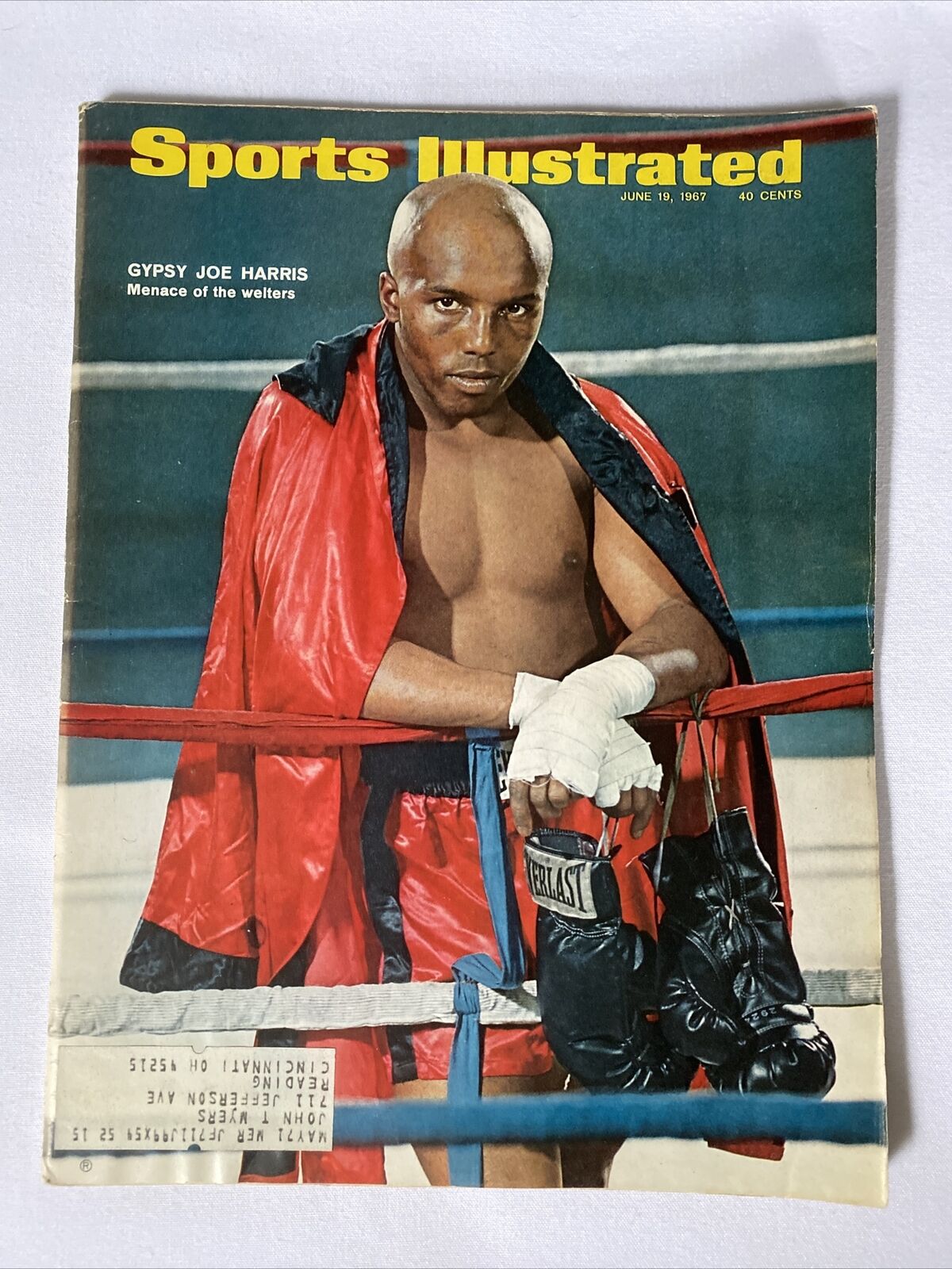 1967 June 19 Sports Illustrated Magazine Joe Harris Welterweight Menace (MH625)