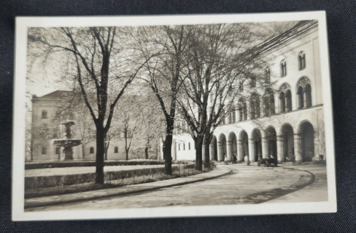 VTG Real Photo Postcard RPPC Munich University Postcard (Unposted)
