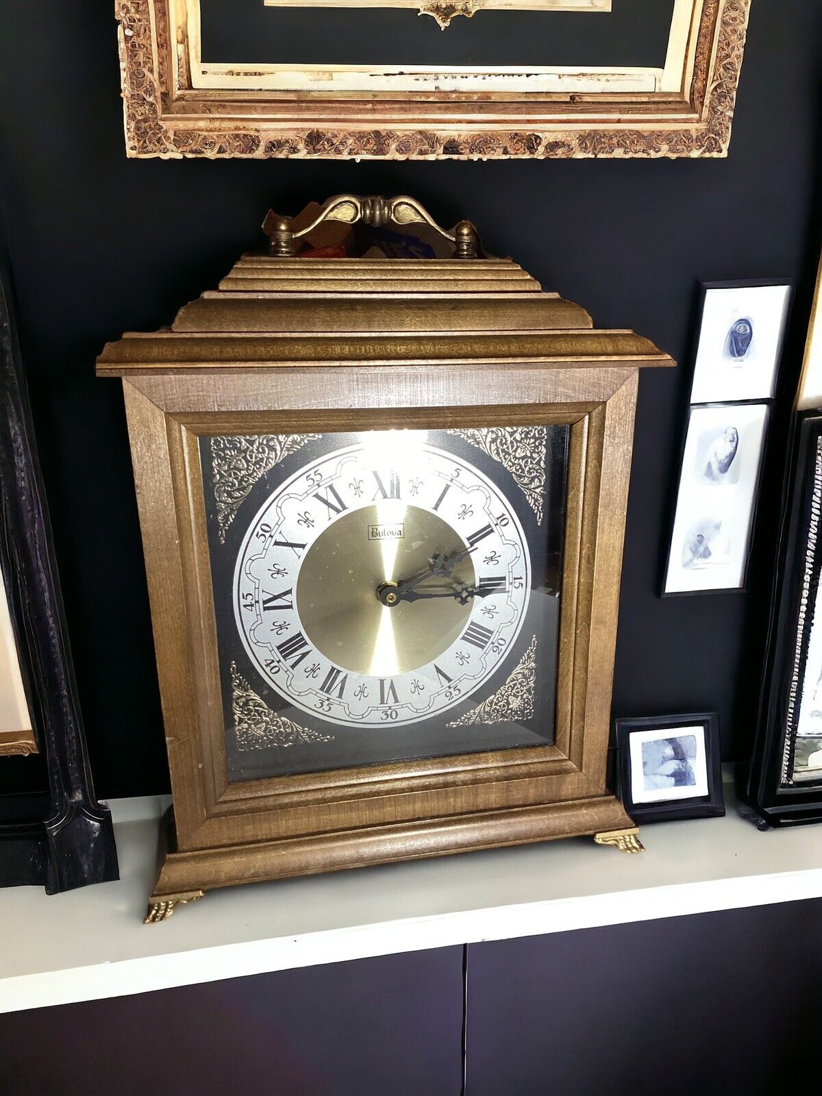 Bulova Mantel Clock Stummimg Vtg Addition To Home Décor class 