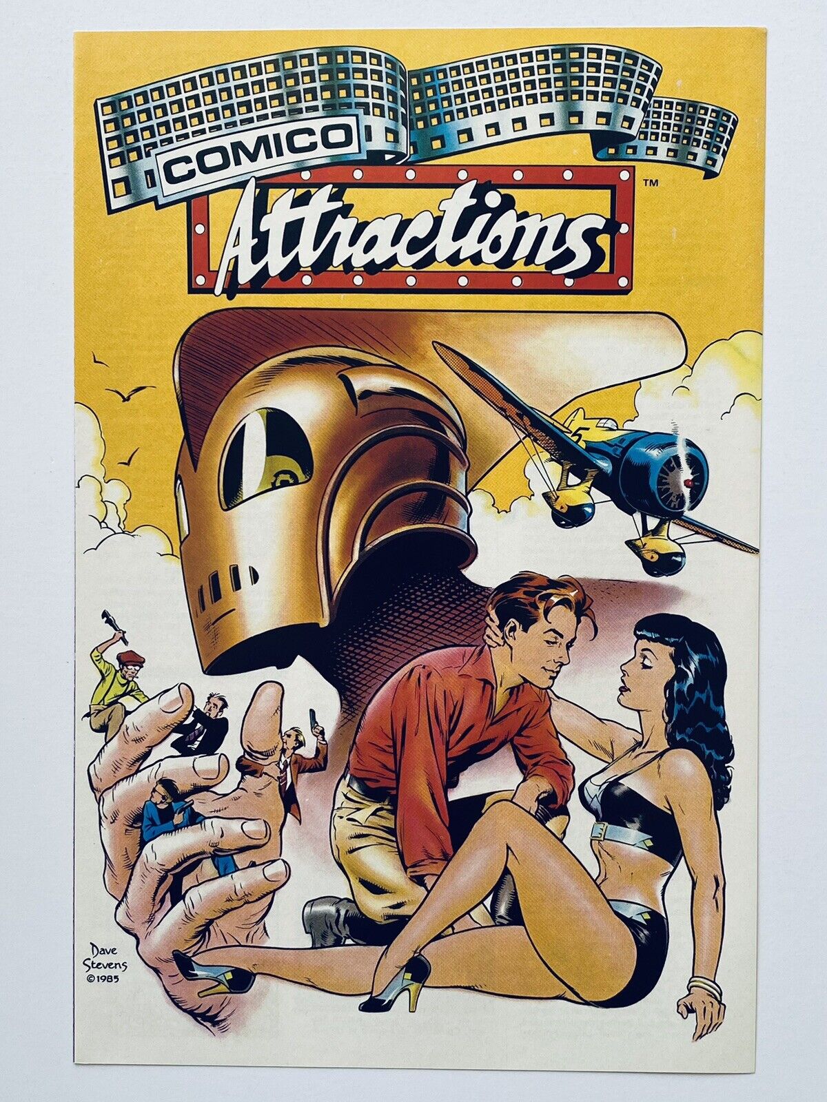 COMICO ATTRACTIONS #6 DAVE STEVENS ROCKETEER BETTY 1987