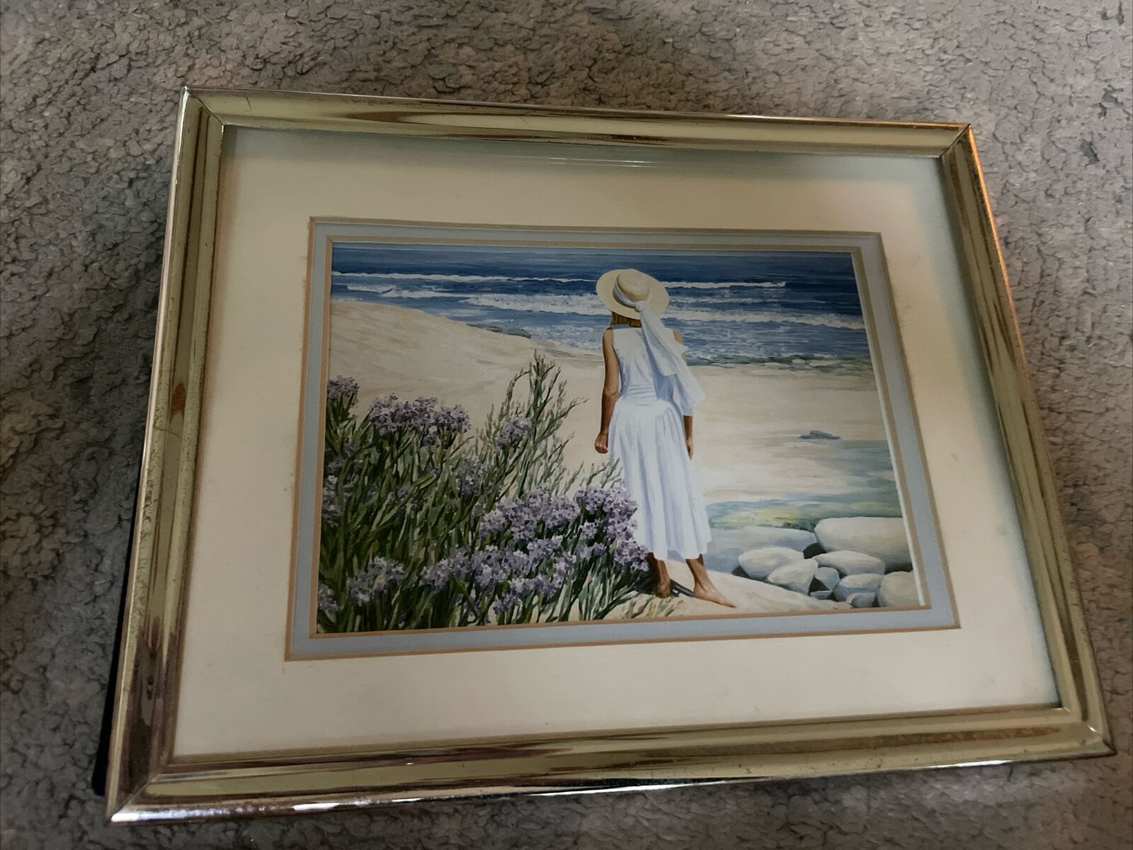Vintage “Summer Breeze” Elizabeth Fisher 8x10 Framed , Certificate , Signed Prnt