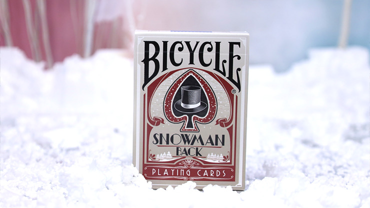 Bicycle Snowman Backs (Red) Playing Cards. Great Christmas Gift 1st Print