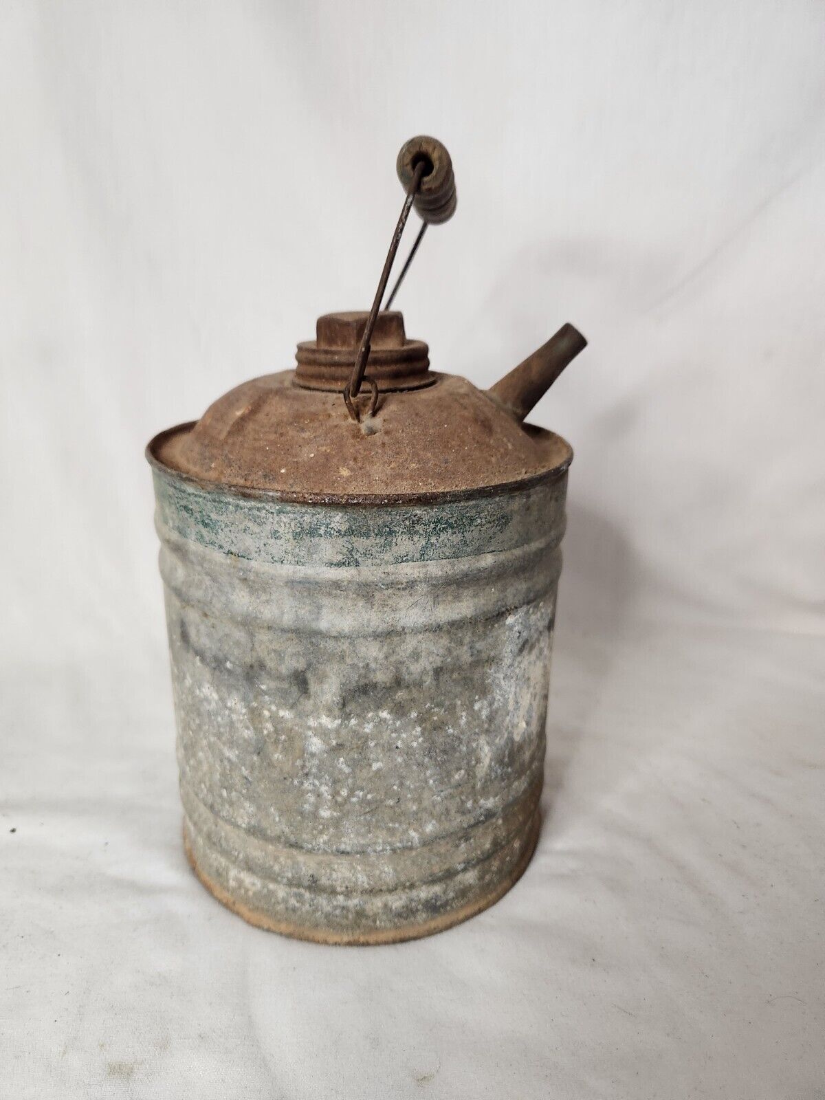 Vintage Galvanized One Gallon Kerosene Oil Can