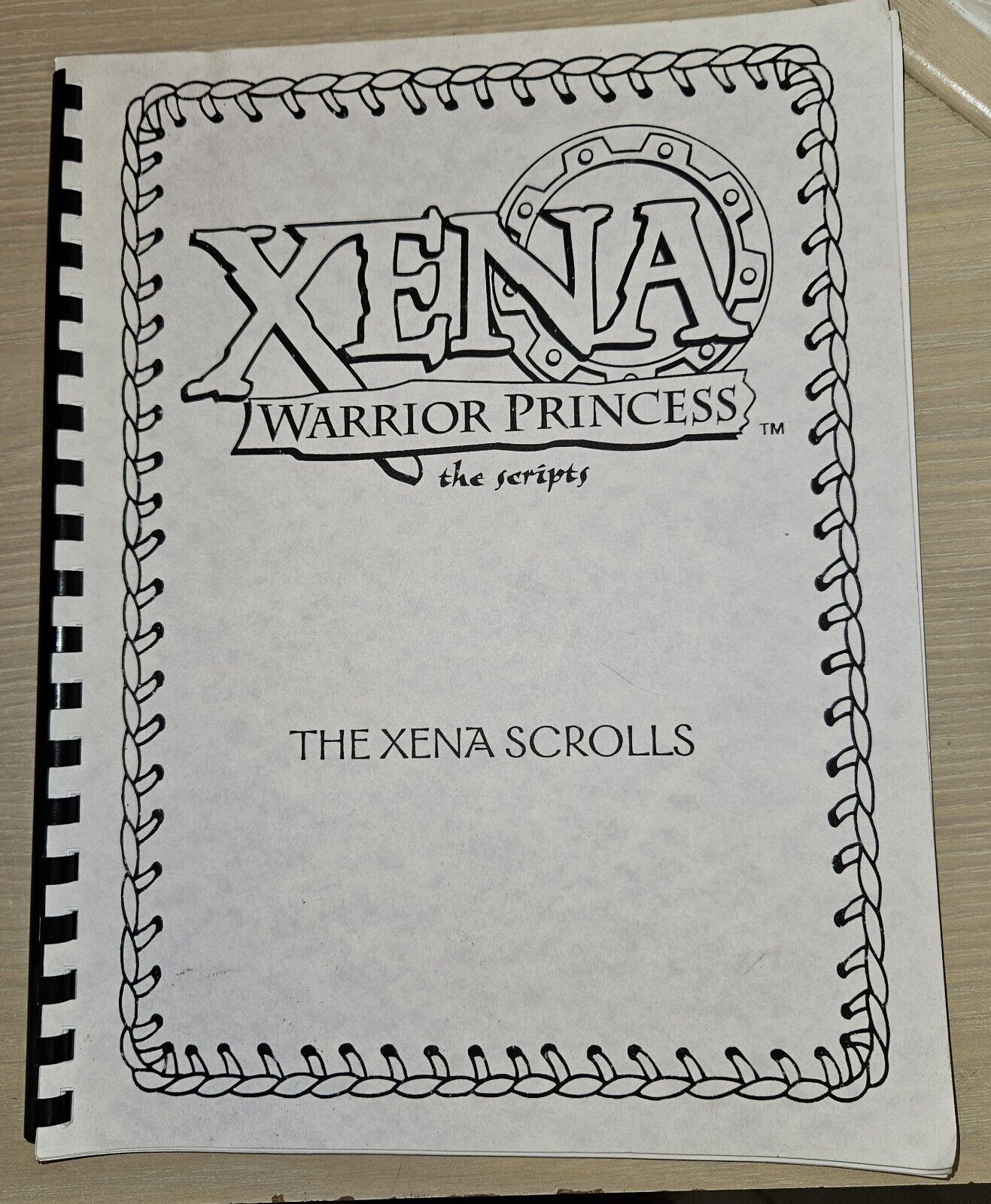 VINTAGE Xena Warrior Princess Script “The Xena Scrolls”