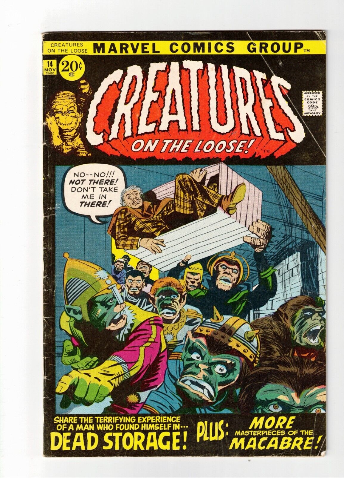 CREATURES ON THE LOOSE #14 1971MARVEL COMICS
