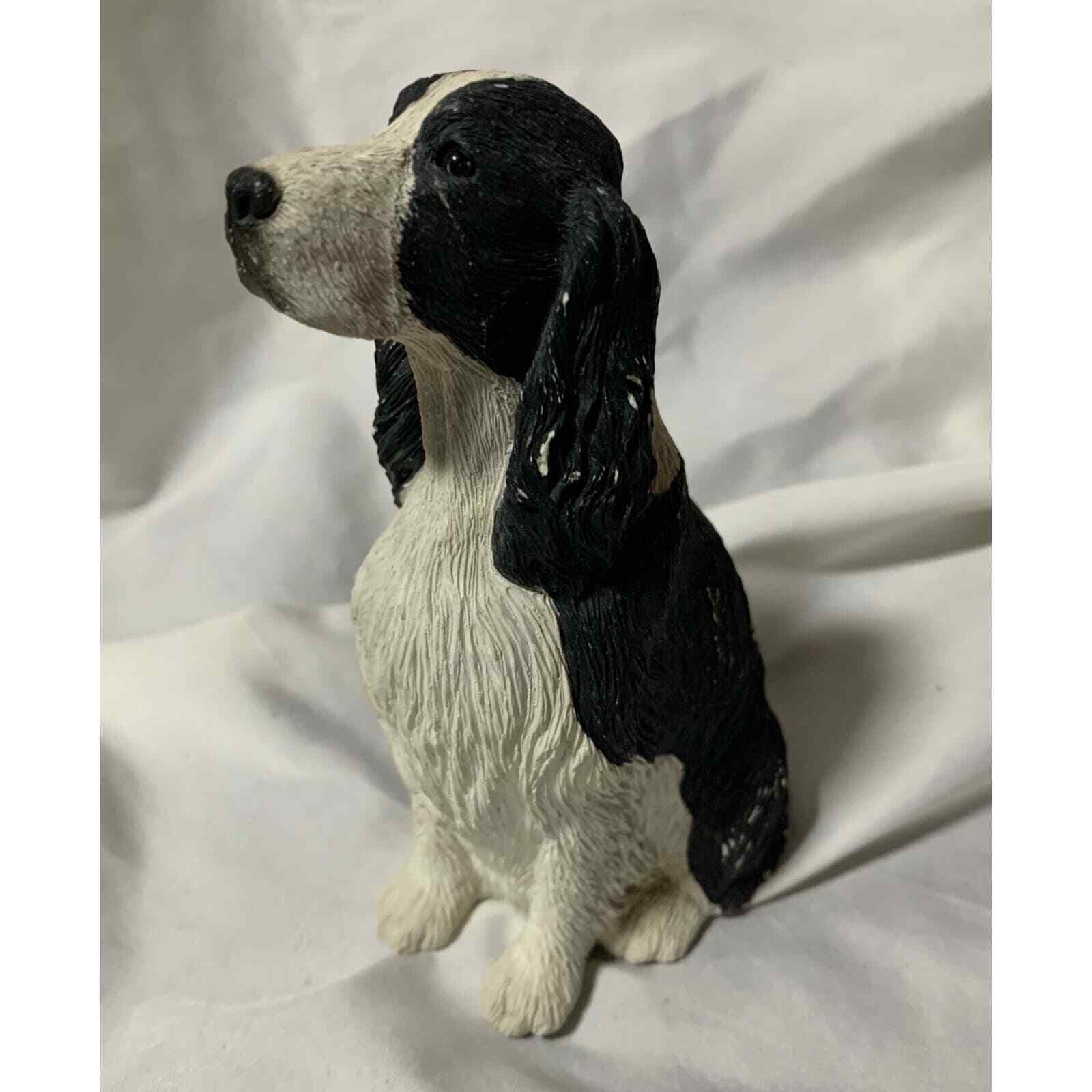 Vintage 1990 Sandicast M480 Springer Spaniel, Liver S. Brue Canine/Dog Figurine