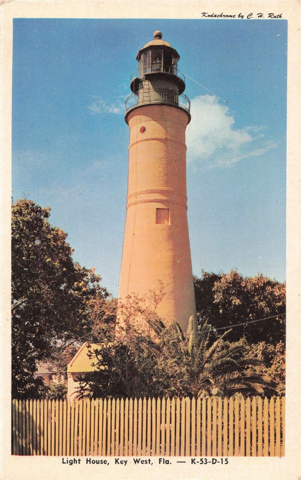 Light House Key West FL Florida Postcard D590