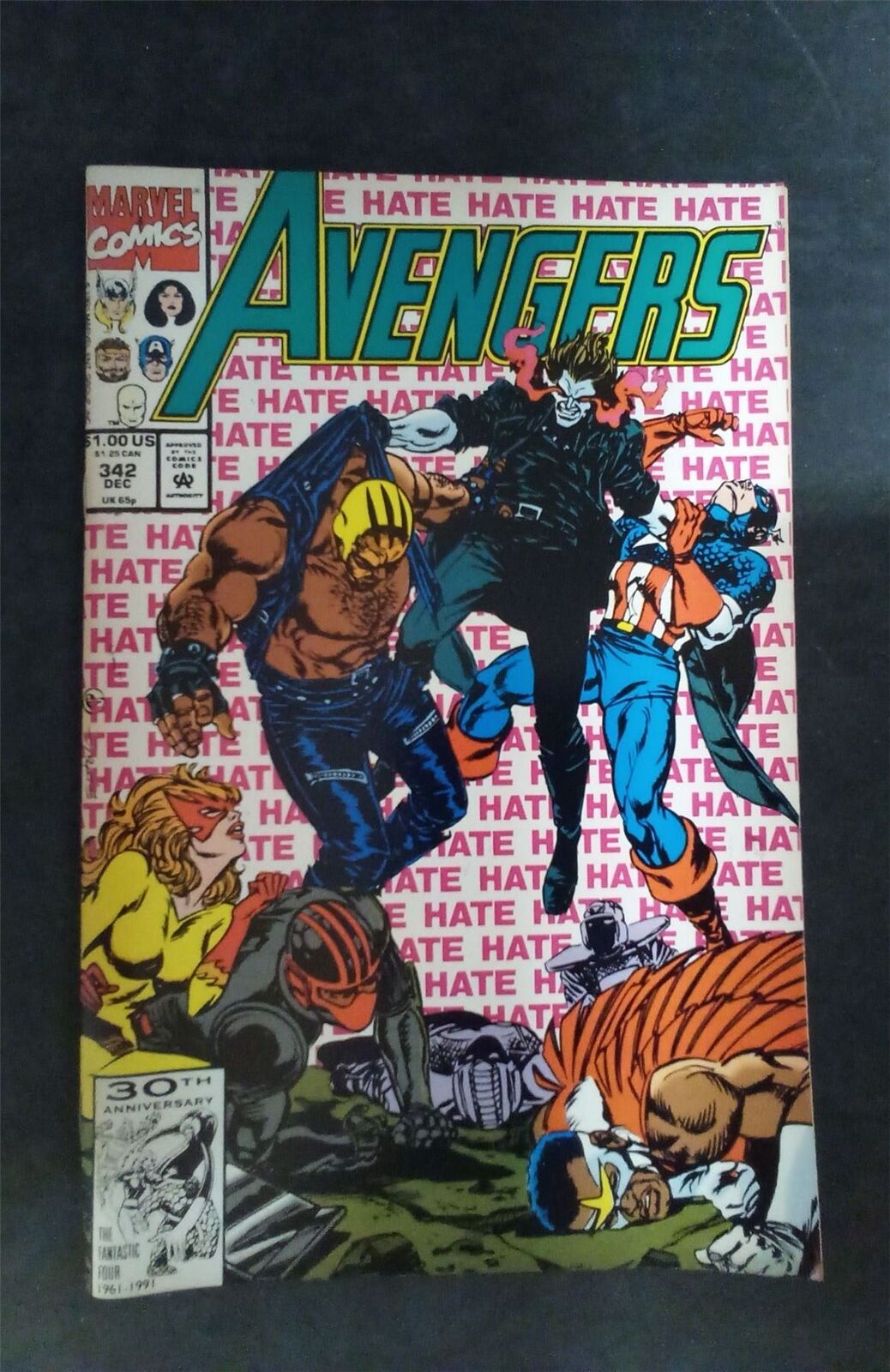 The Avengers #342 1991 marvel Comic Book 