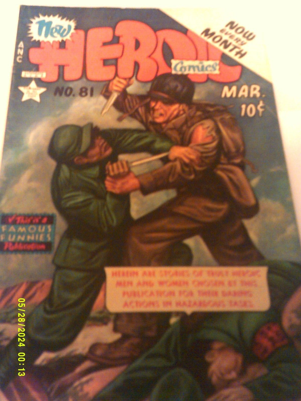 New Heroic Comics #81 FRAZETTA Art Golden Age Comic 1952
