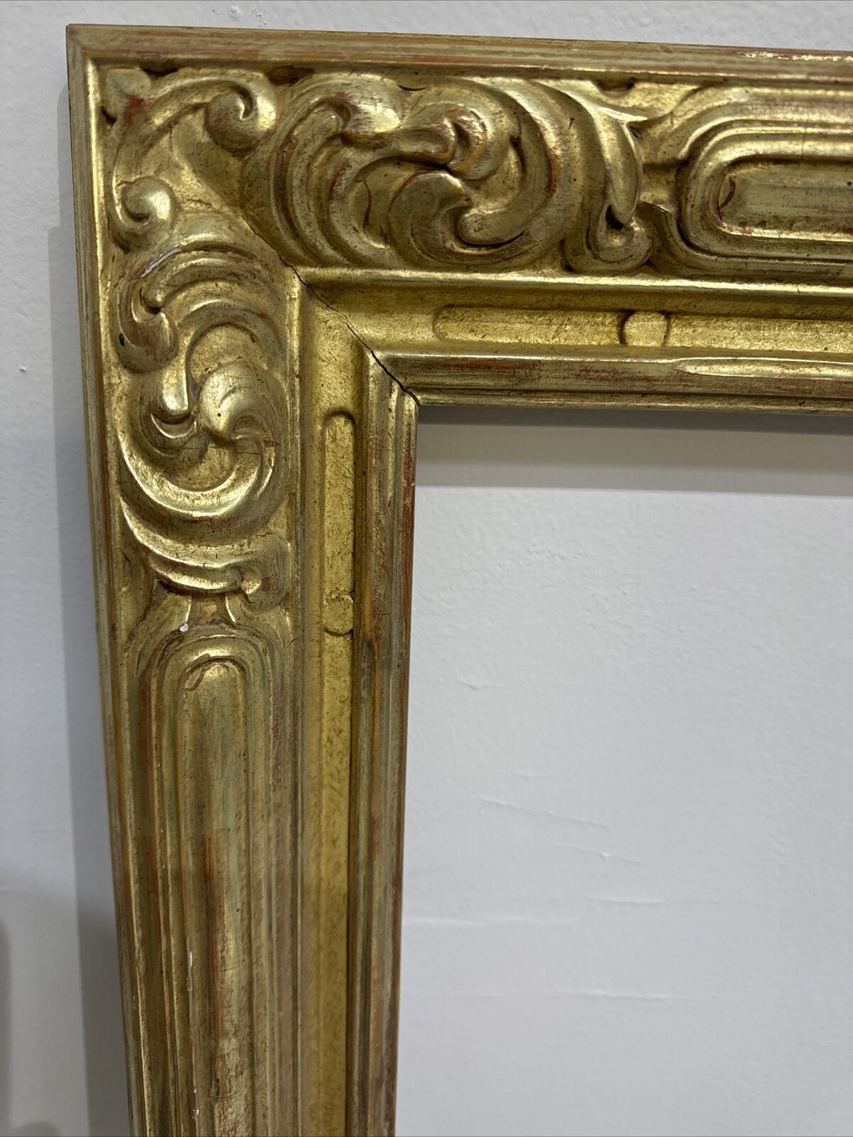Real Gold Gilded Antique Frame Fits 37-3/4 x 44”