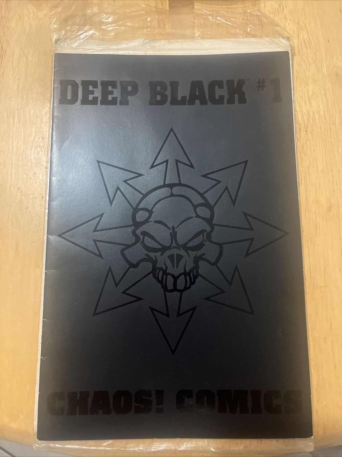 Deep Black 1 Chaos Comics Black Variant Htf Rare 