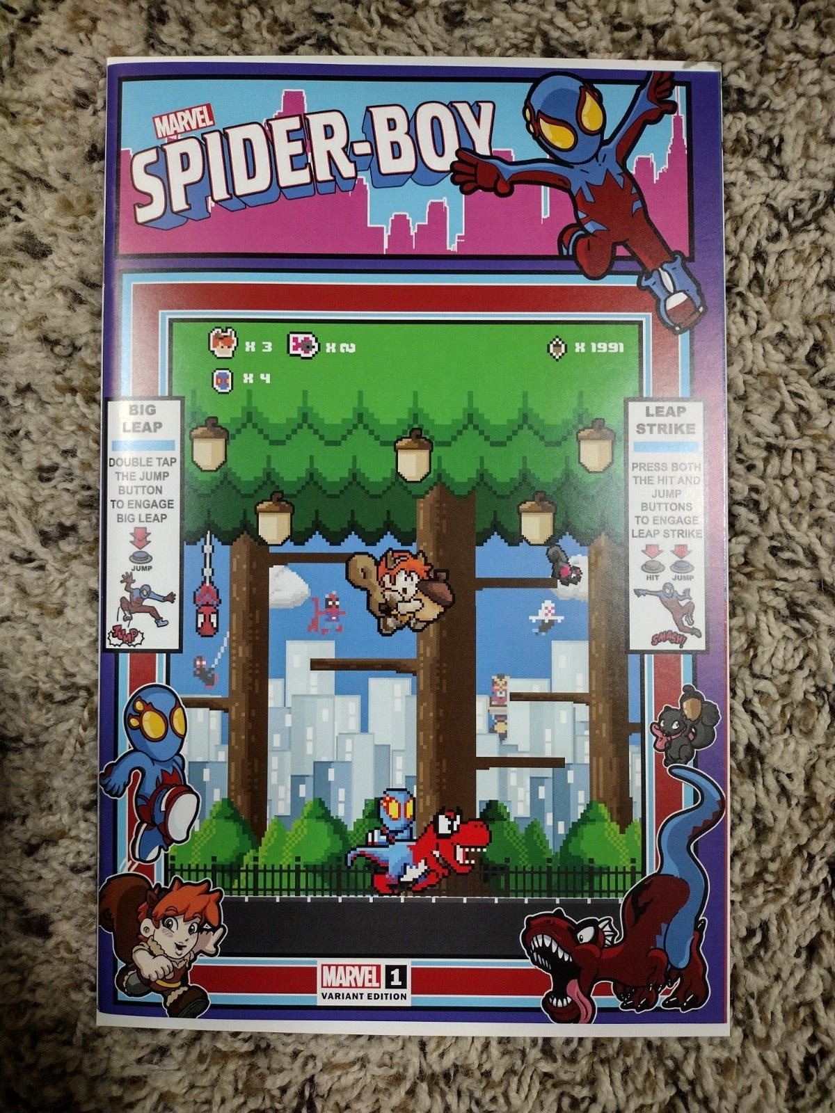 Spider-Boy #1 8-Bit Gaming Edition (Matthew Waite) (Marvel) (2024) Near Mint+