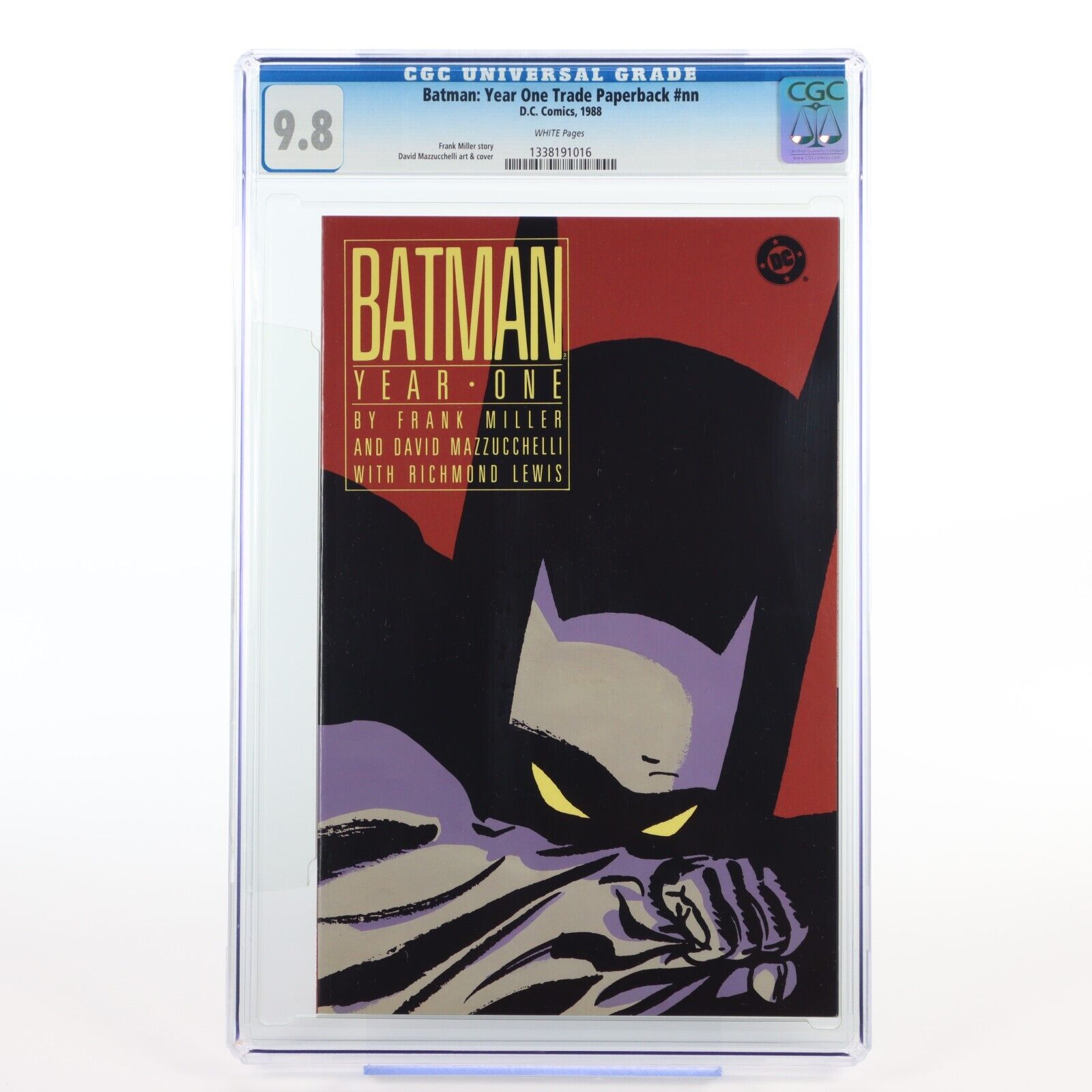 Batman Year One Comic Book CGC 9.8 Trade Paperback Frank Miller DC Titan 1988
