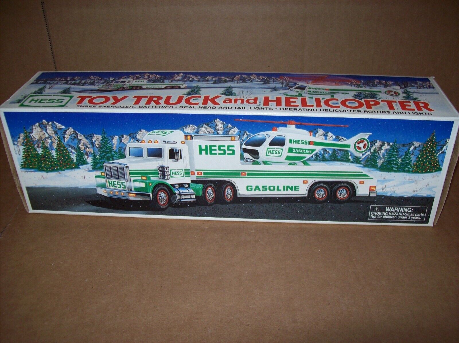 Vintage 1995 Hess Toy Truck & Helicopter New open box