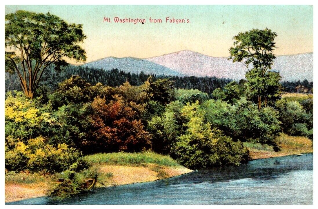 Mount Washington from Fabyan\'s NH Vintage Undivided Back Postcard UNPOSTED