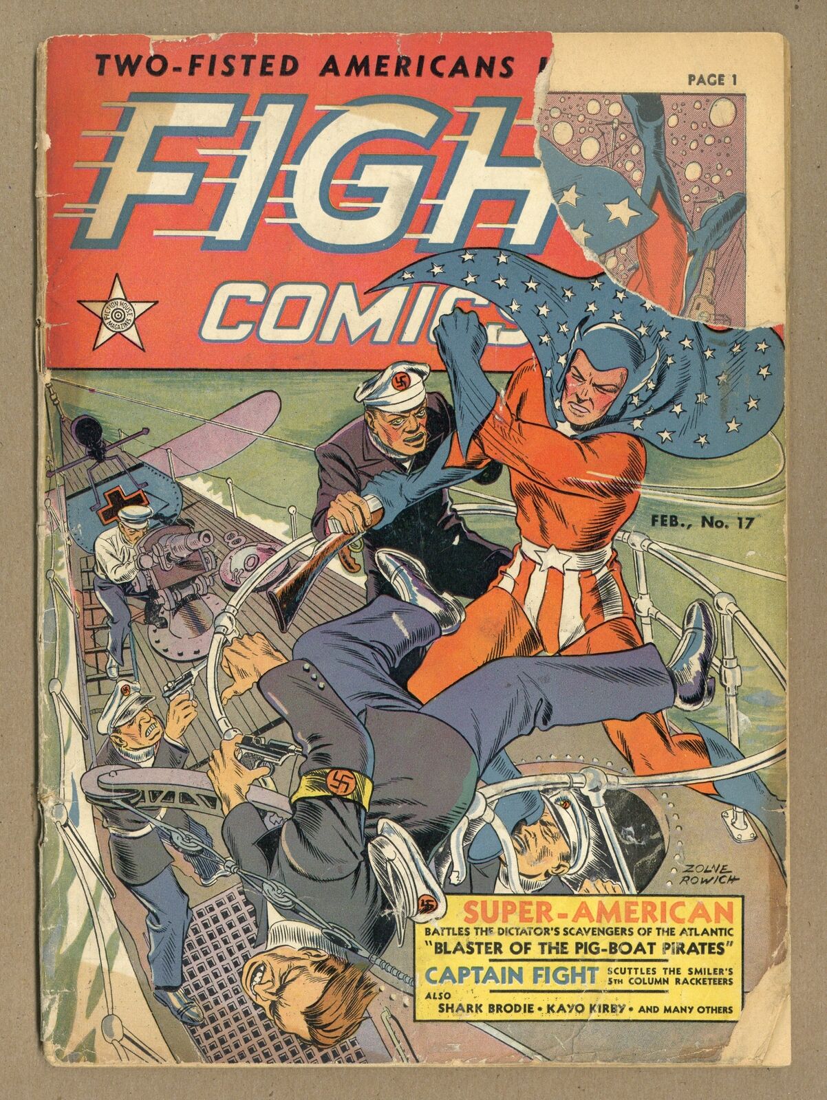 Fight Comics #17 FR 1.0 1942