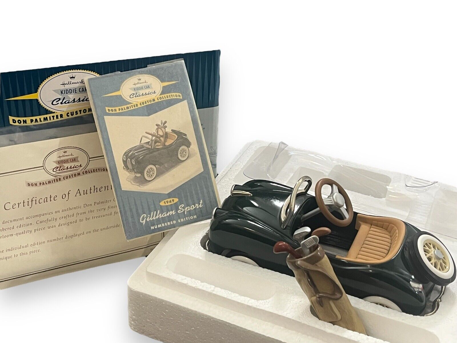 Hallmark Kiddie Car Classic 1949 Gillham Don Palmiter Pedal Car Numbered LE IOB