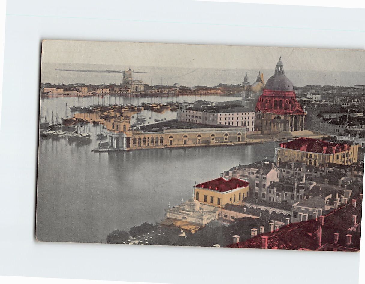 Postcard Bird's Eye View of Venice Italy