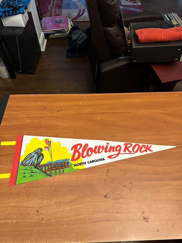 Vintage Pennant rare Blowing Rock NC 25 inch