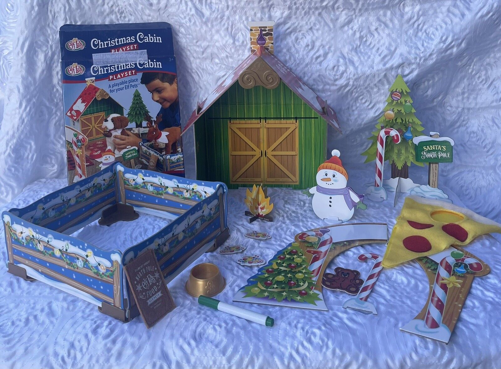 The Elf On The Shelf Clothing Elf Pets Christmas Cabin Playset Accessories Pizza