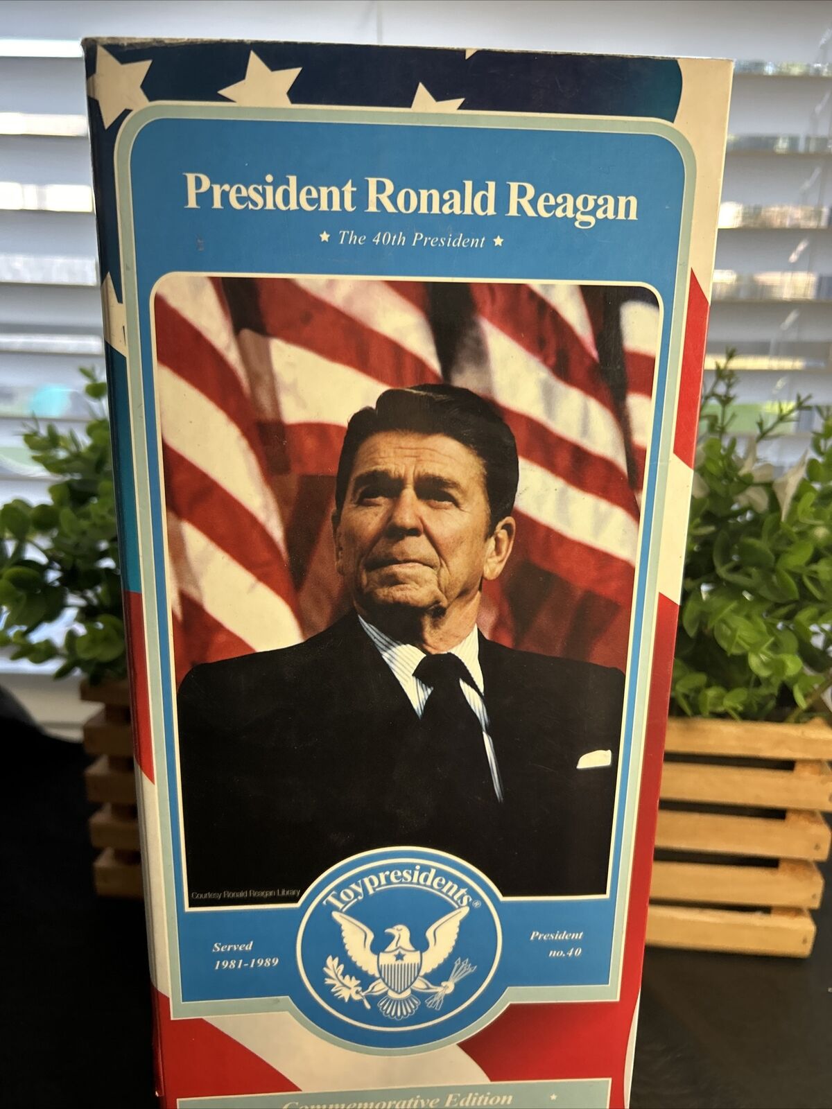 NEW IN BOX President Ronald Reagan talking action figure