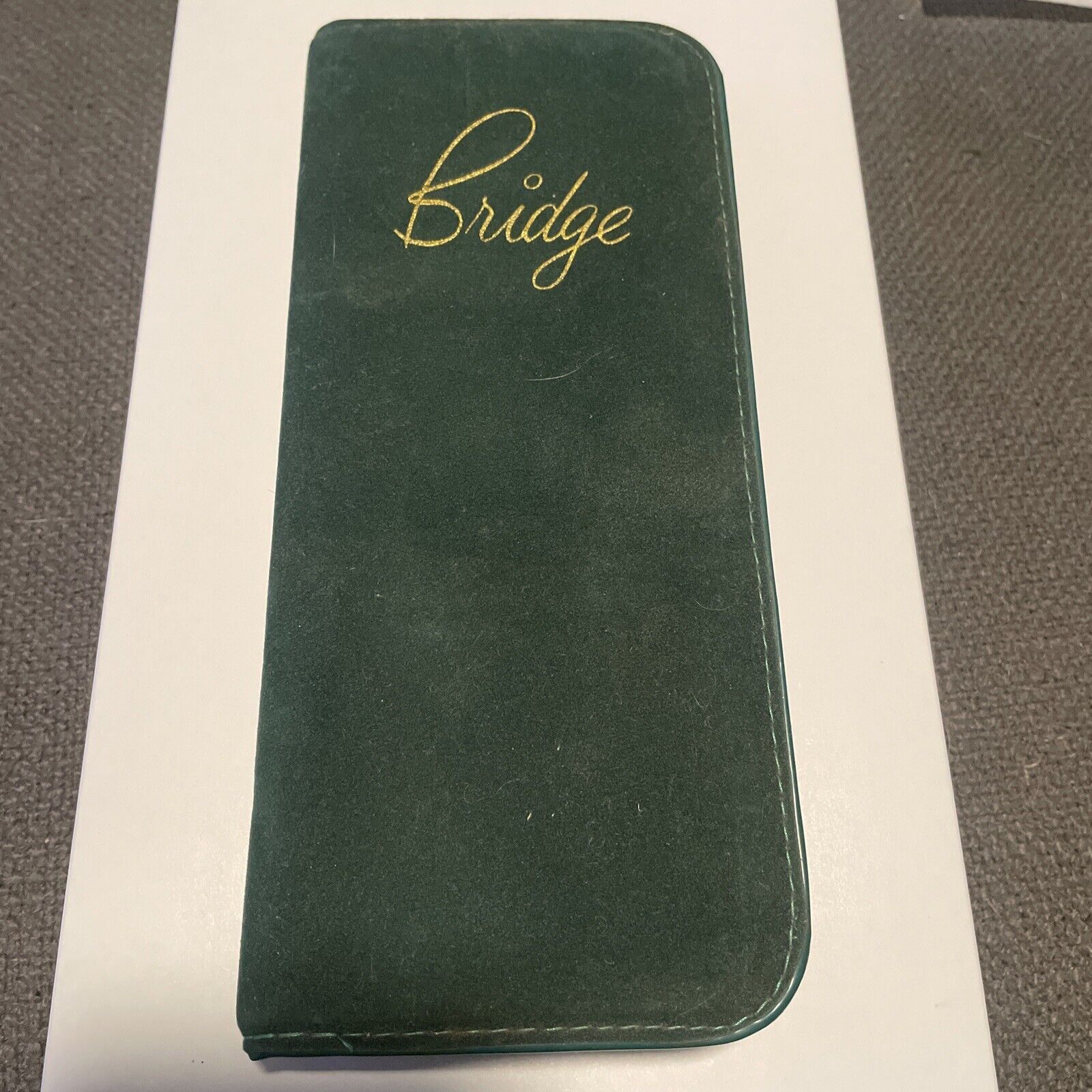 Vintage Velvet Bridge Travel Set, Case, Score Pad, Pencil Strap, & Cards