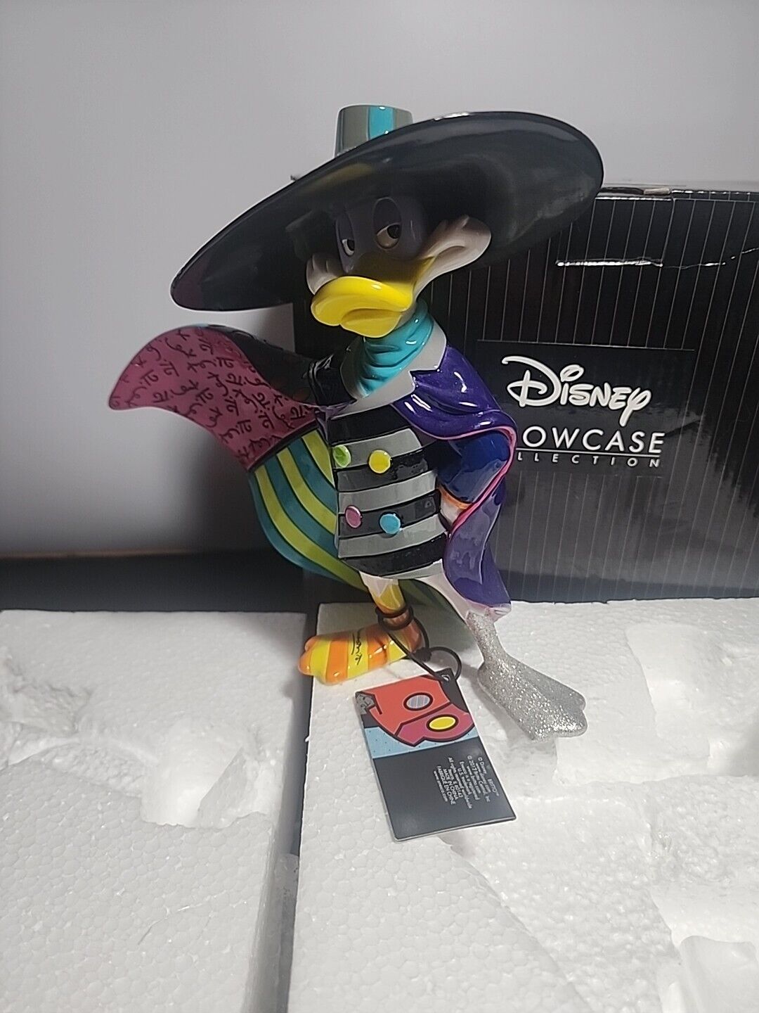 Enesco Disney by Britto Dark Wing Duck Stone Resin Figurine Darkwing