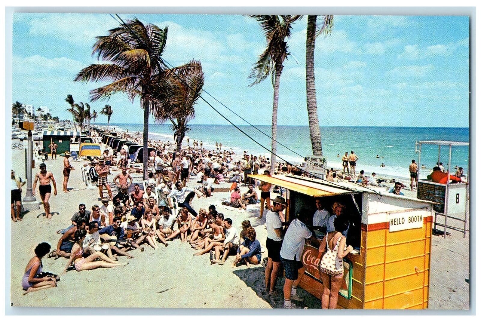 c1960s Beautiful Beaches Where The Boys Are Was Film Fort Lauderdale FL Postcard