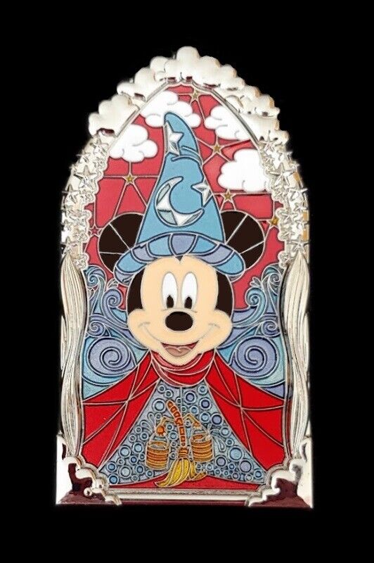 Disney Pin #136655 DLR - Windows of Magic - Sorcerer Mickey Mouse LE 2000