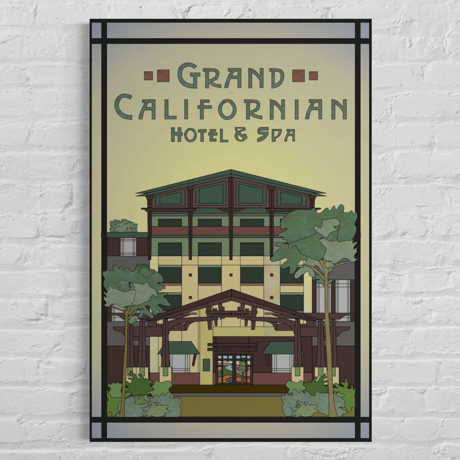 Disneyland Resort Grand Californian Hotel   Resort Poster Art