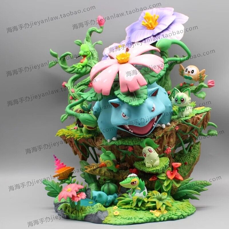 EGG Studio Forest Group Grass Type Pokémon Venusaur 33cm PVC Figure Statue Model